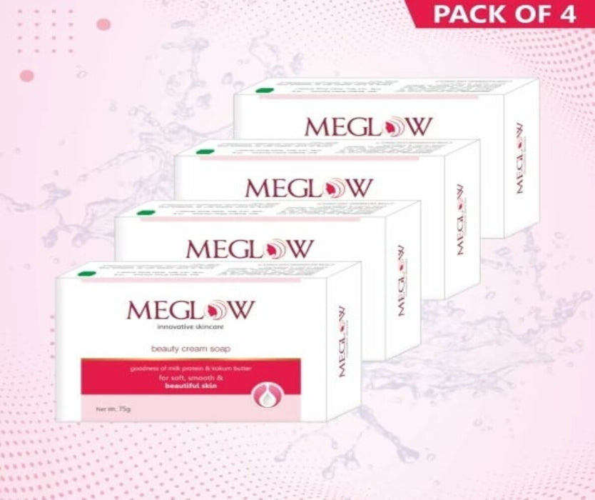 Meglow Beauty Soap (75g) (Pack Of 4) - The Med Pharma