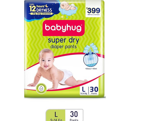 Babyhug Super Dry Diaper Pant Style Large (30s)