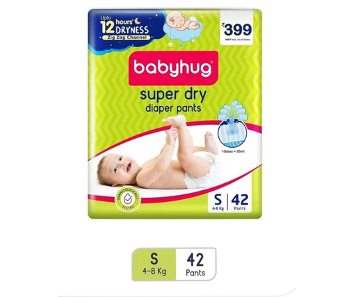 Babyhug Super Dry Diaper Pant Style Small (42S) - The Med Pharma