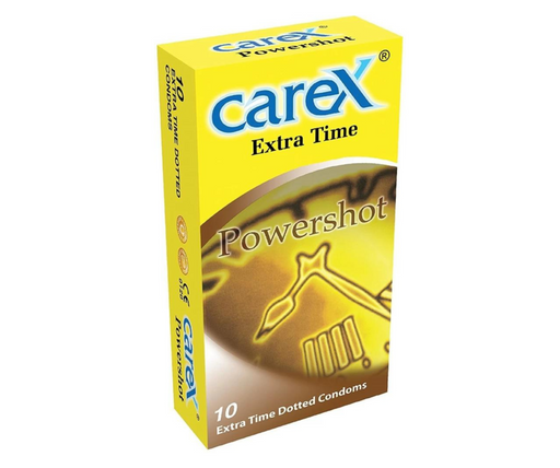 Carex Extra Time Powershot Dotted Condom