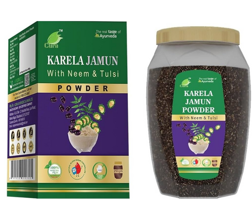 Cura Karela Jamun (with Neem) Powder (250gm) - The Med Pharma