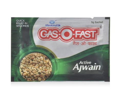 Mankind Pharma Gas O Fast Sachet (Active Ajwain) (5g)