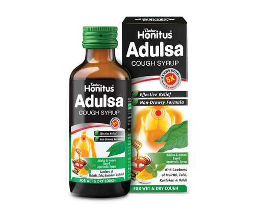 Dabur Honitus Adulsa Cough Syrup (100ml) - The Med Pharma
