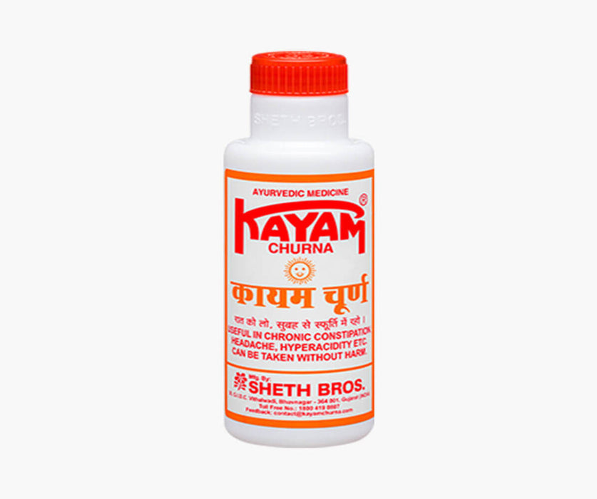 Sheth Brothers Kayam Ayurvedic Churna (100gm) - The Med Pharma