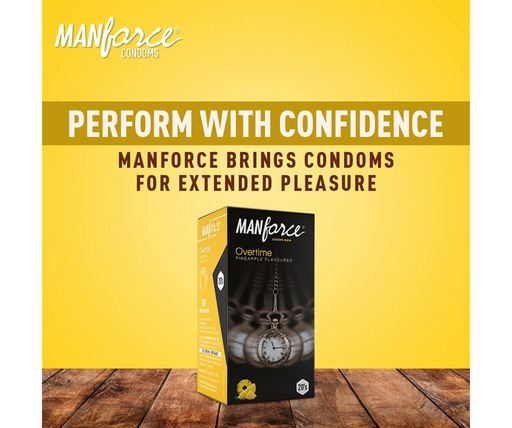 Manforce Condom Overtime Pineapple