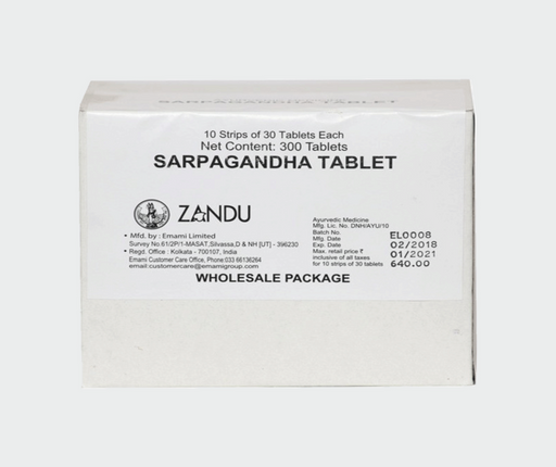 Zandu Sarpagandha Tablet (40Tab) - The Med Pharma