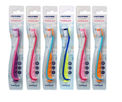 Enshine Toothbrush For 12+ Months Babies With Tongue Cleaner & Easy Grip - The Med Pharma